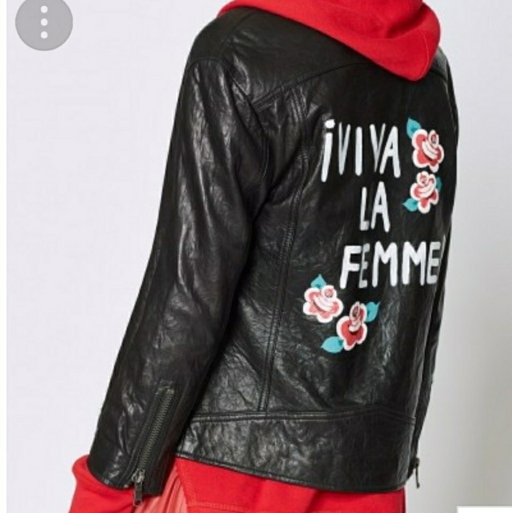 JOIE- Real leather moto jacket